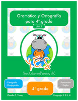 Gramática y Ortografía para 4to grado
